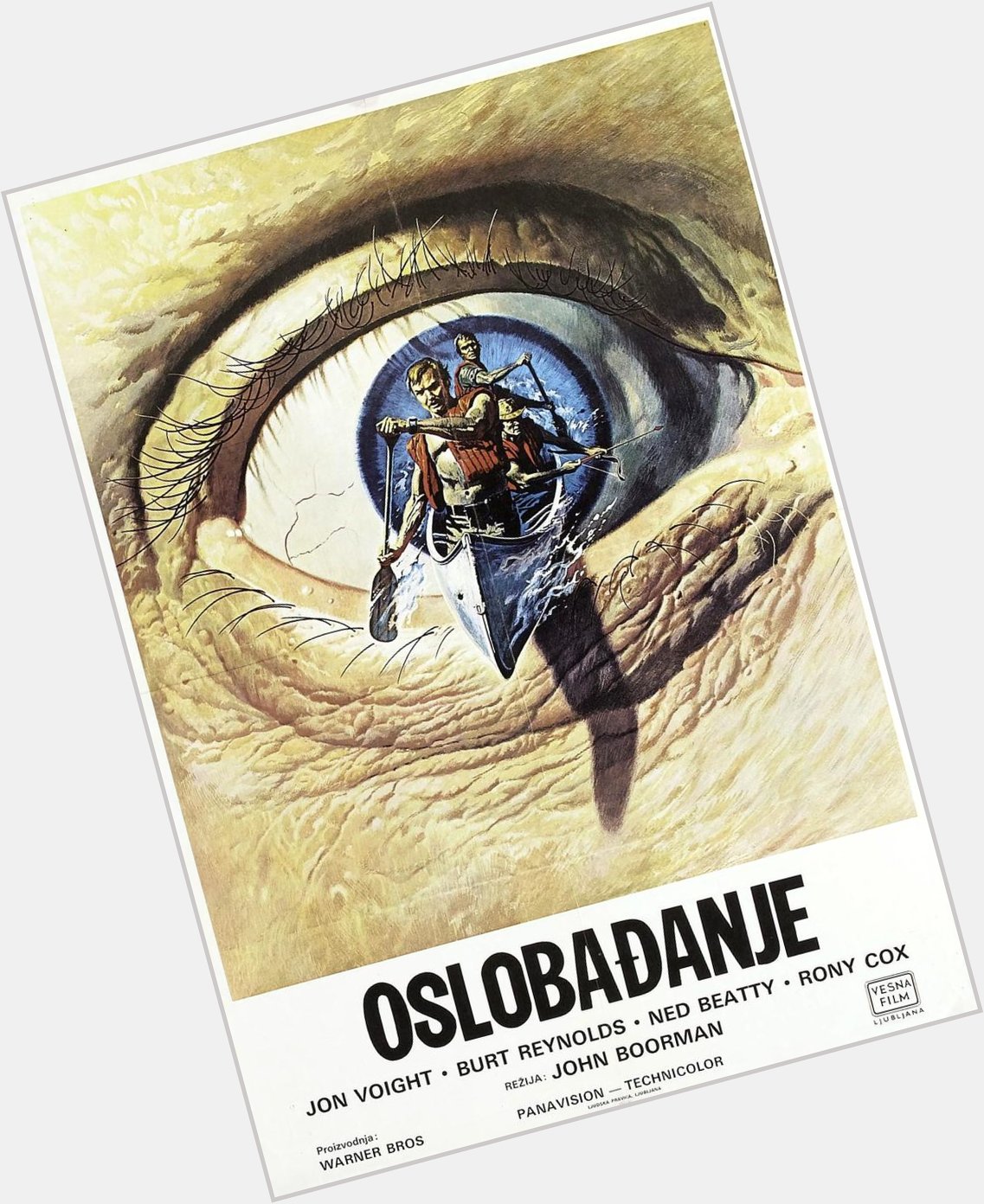 Happy Birthday Burt Reynolds! Here\s the Yugoslavian poster for DELIVERANCE, screening this week 