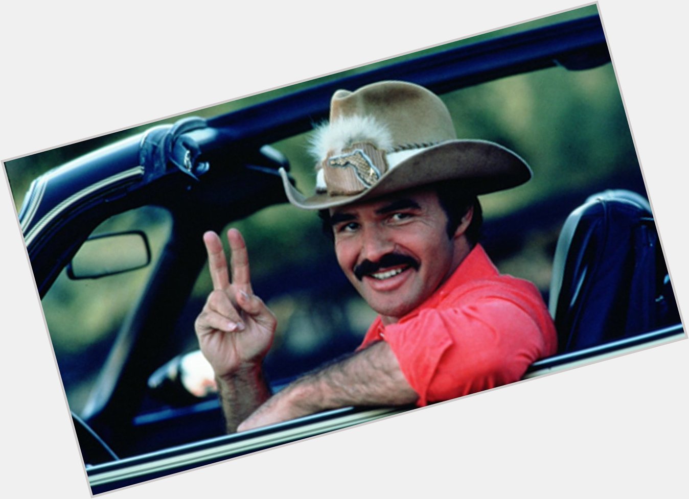 \"I take my hat off for one thing, one thing only.\" Happy 81st birthday to the ultimate bandit, Burt Reynolds. 
