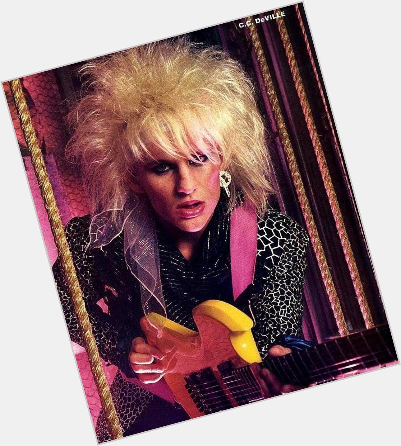 Happy birthday to American guitarist C.C. DeVille, born May 14, 1962, the lead guitarist of the rock band Poison. 