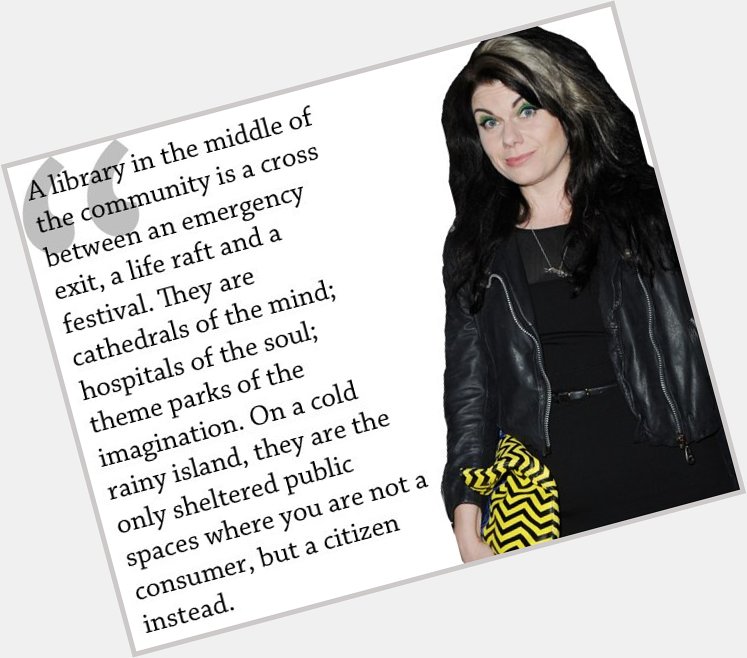 Today, we send happy birthday greeting to writer Caitlin Moran!

 