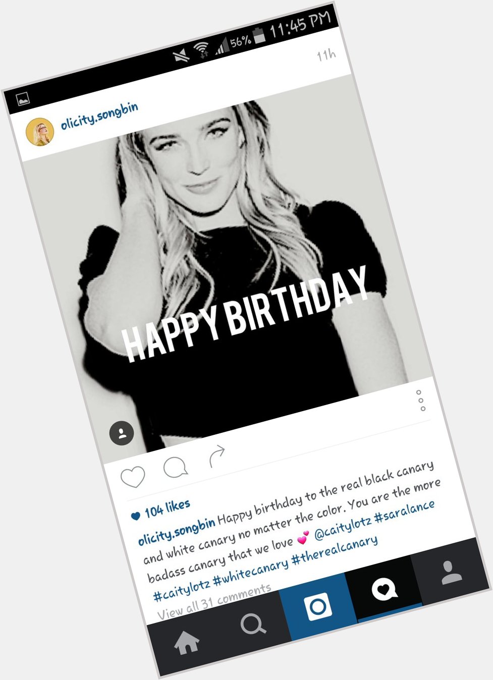 CAITY LOTZ LIKE MY HAPPY BIRTHDAY POST ON IG!!!! and I call her the real BC     she knows  