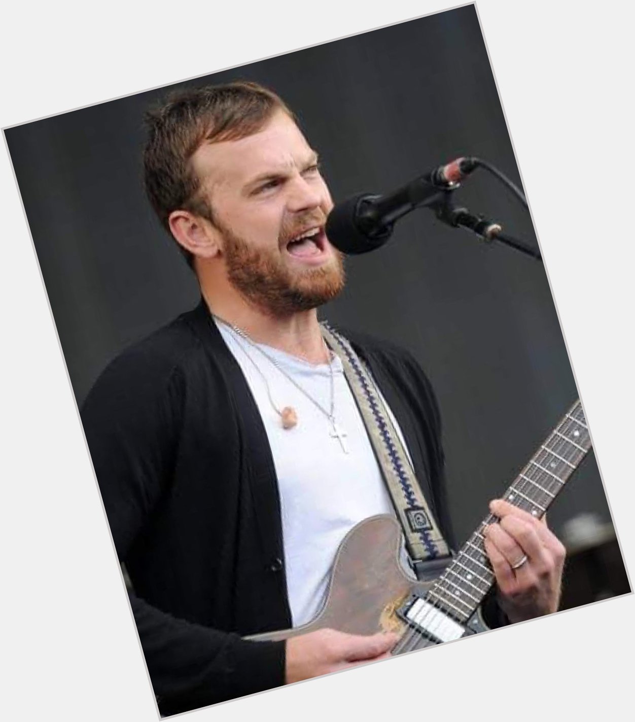 Happy Birthday to Caleb Followill of Kings Of Leon. 
(January 14, 1982). 