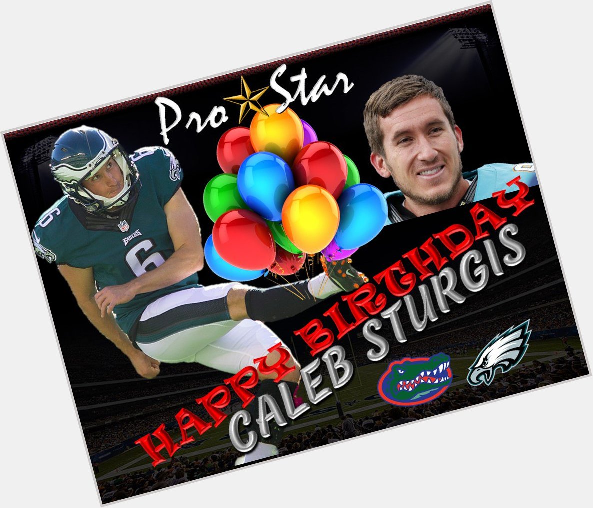 Happy Birthday to client,  kicker Caleb Sturgis! 