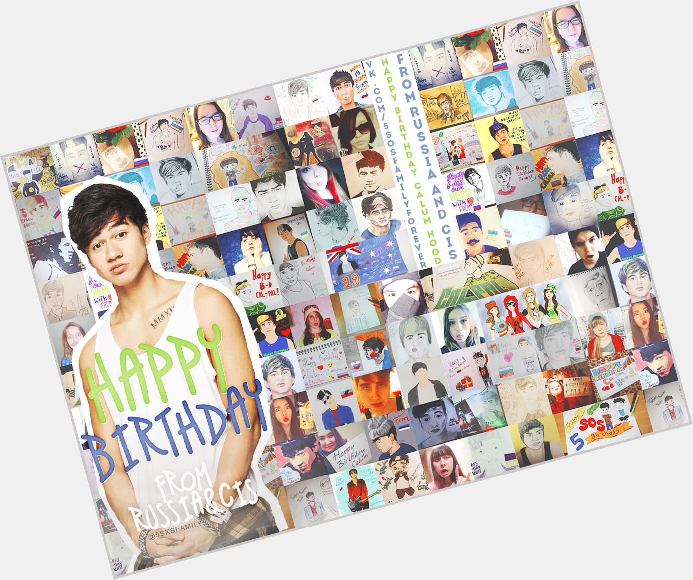Calum Hood, I love you so much! Happy Birthday from Russia and CIS! 2 