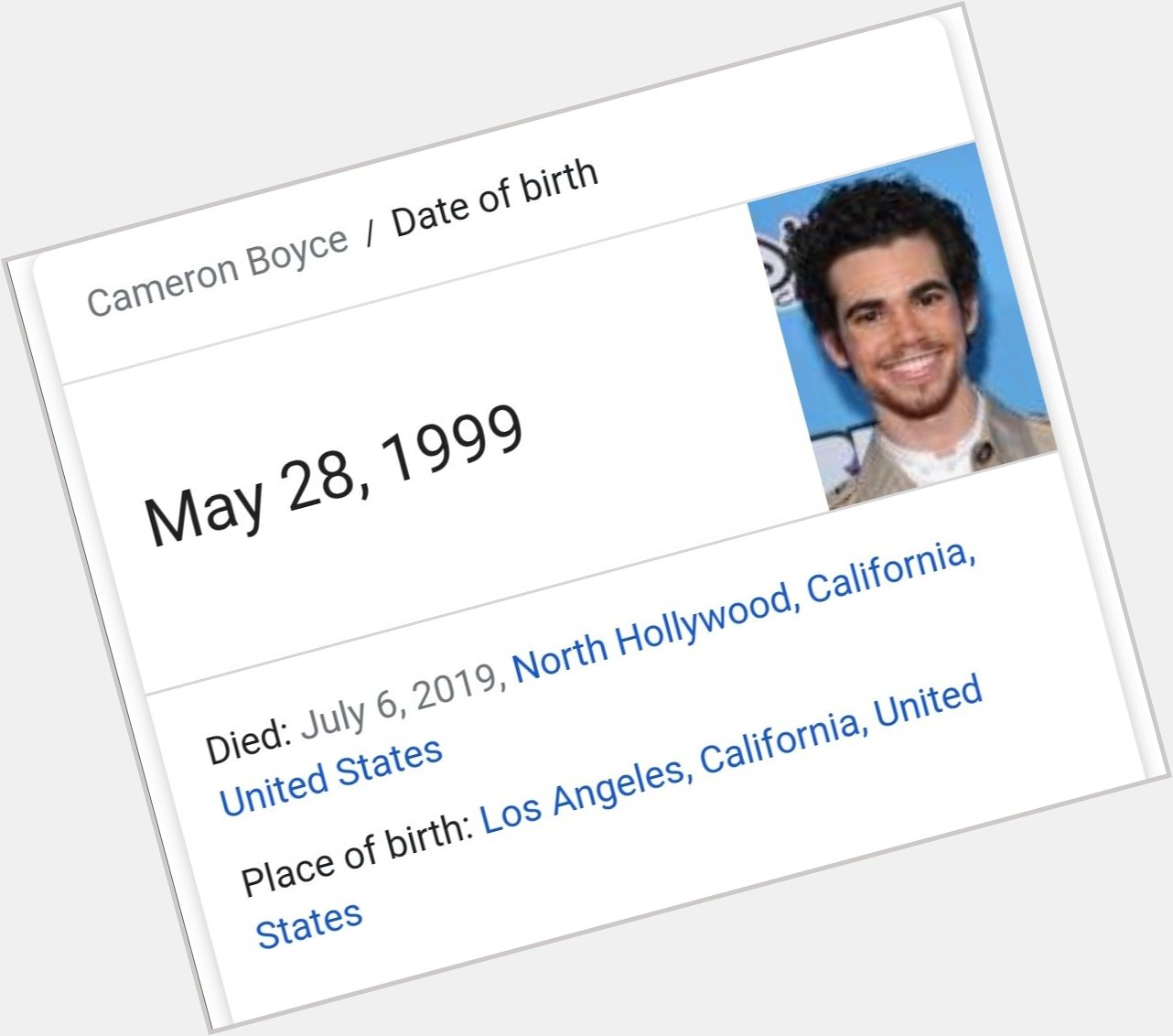Hey don\t forget to wish a happy birthday to our boy Cameron Boyce this thursday  