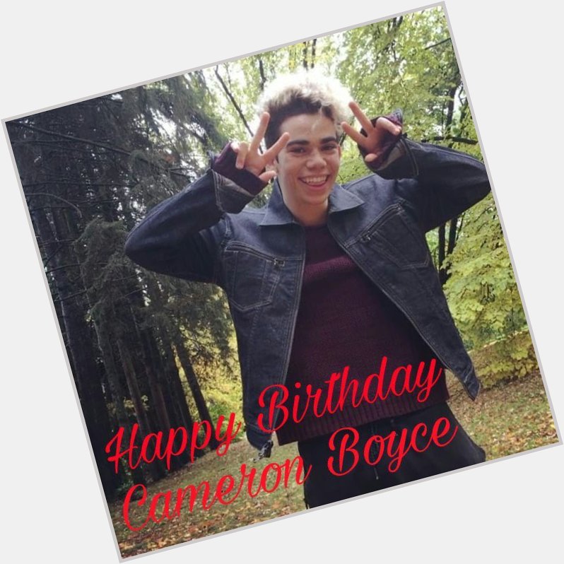 I just want to wish a very happy birthday up in Heaven to Cameron Boyce we miss you   RIP 