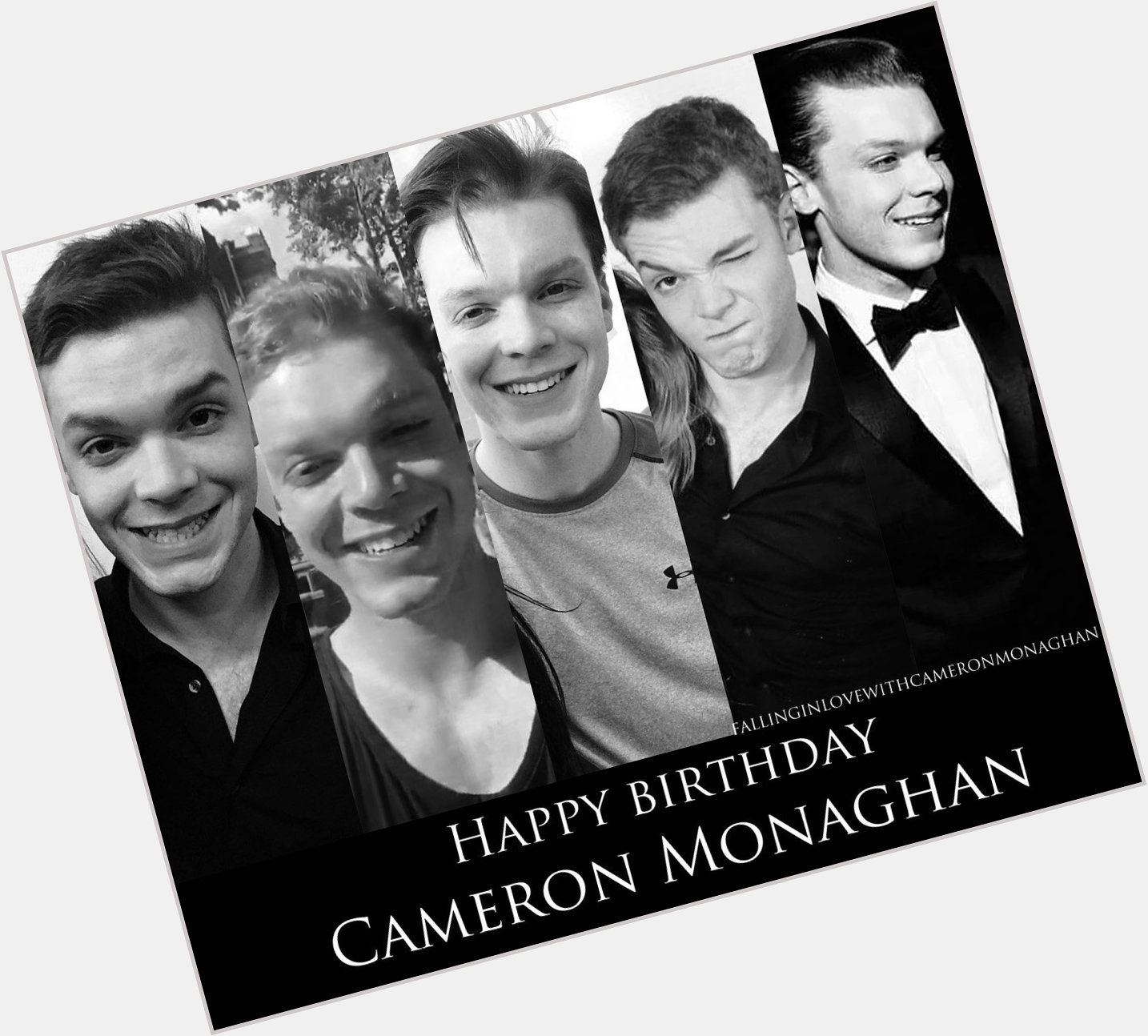In Italy it\s midnight so... Happy 24th birthday Cameron Monaghan! I\m so proud of you.  