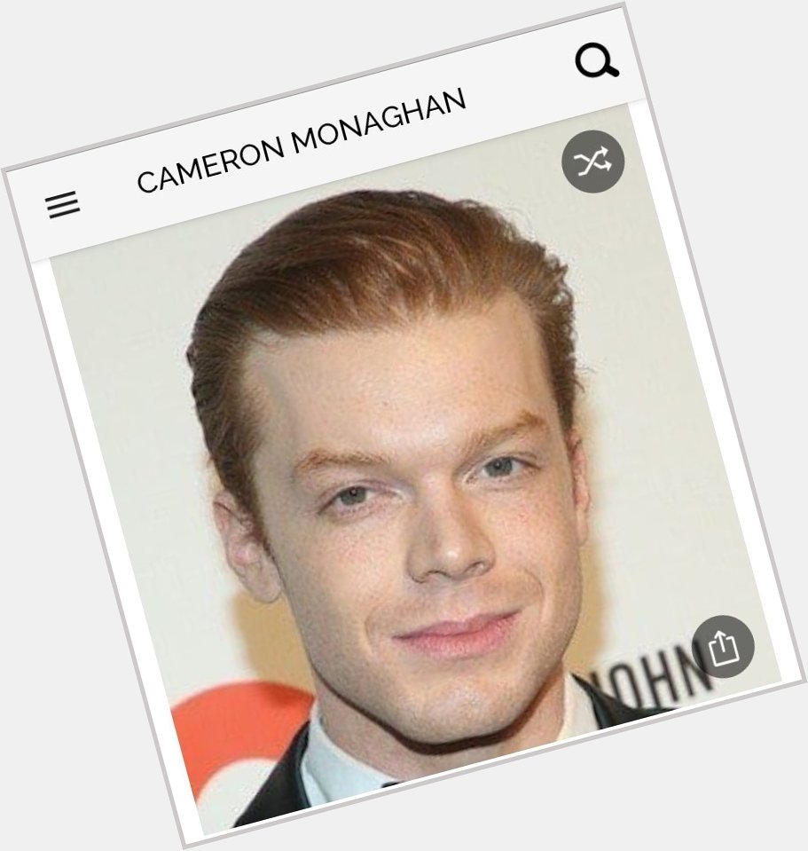 Happy birthday to this great actor. Happy birthday to Cameron Monaghan 