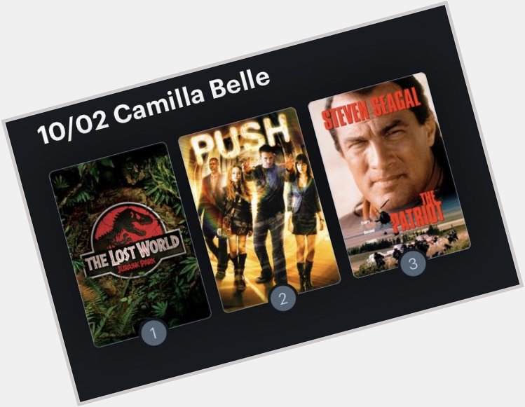 Hoy cumple años la actriz Camilla Belle (35). Happy Birthday ! Aquí mi miniRanking: 