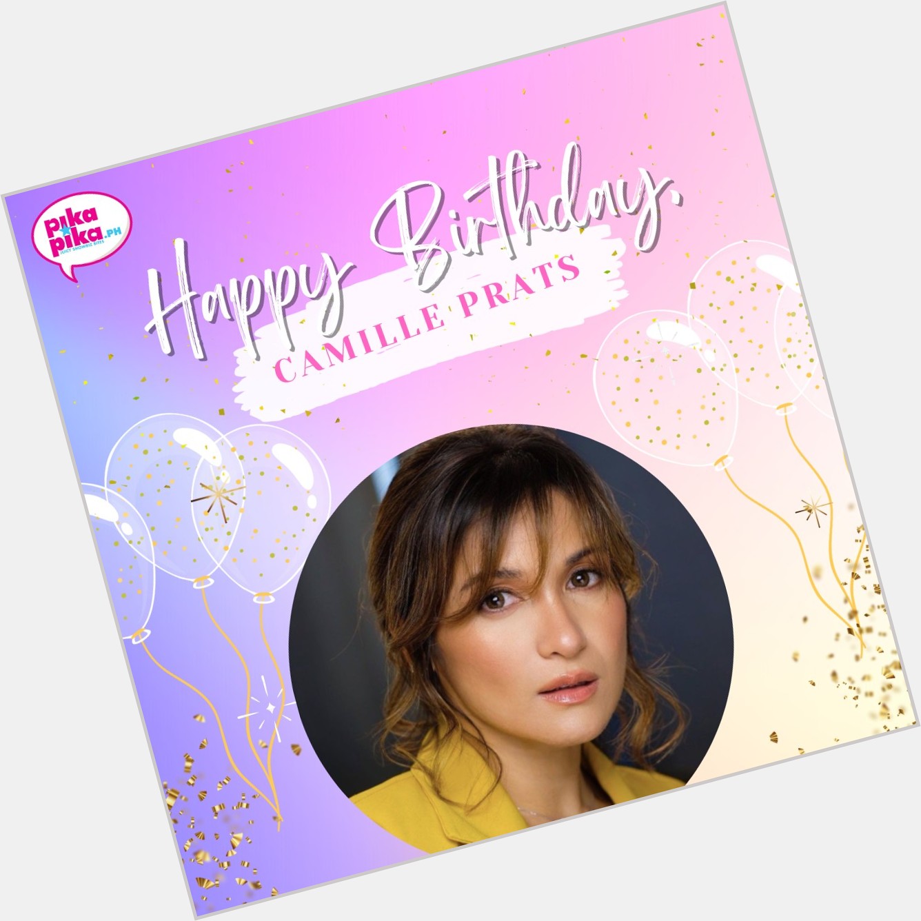 Happy birthday, Camille Prats! May your special day be filled with love and cheers.    