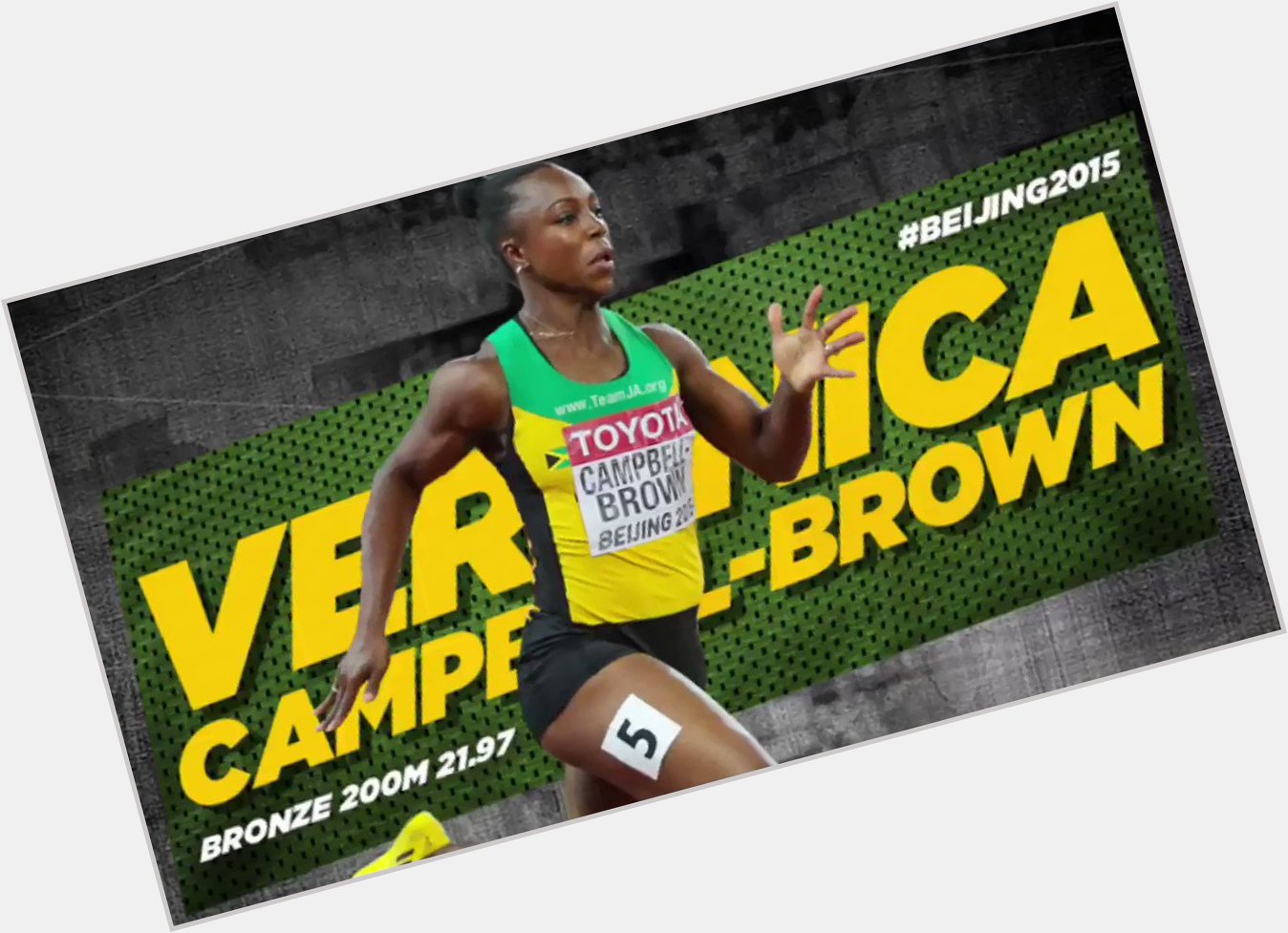 Happy Birthday Veronica Campbell-Brown C.D  . We hope you having a wonderful one    