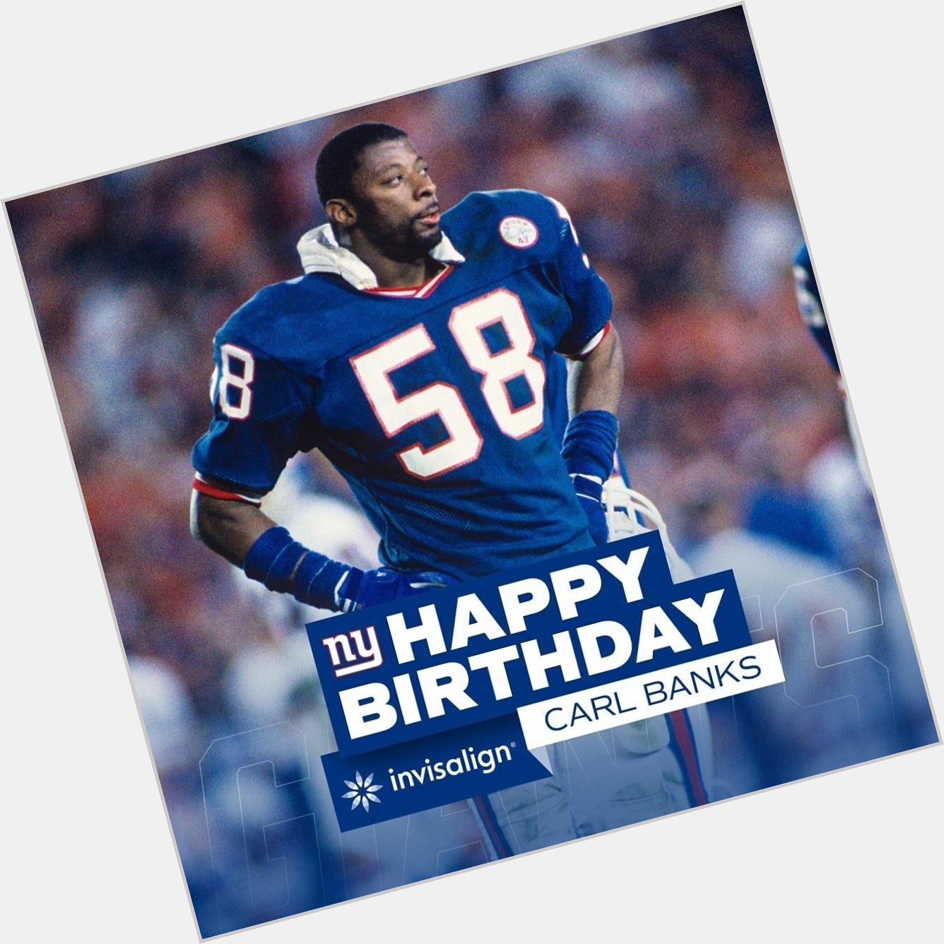 New York Giants: Happy Birthday Carl Banks!    