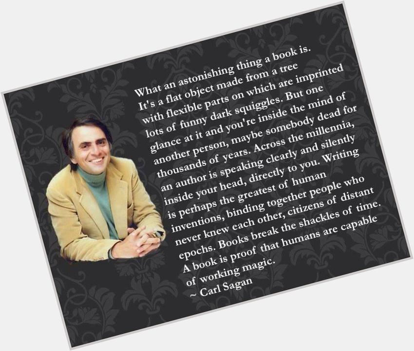 Happy birthday Carl Sagan 