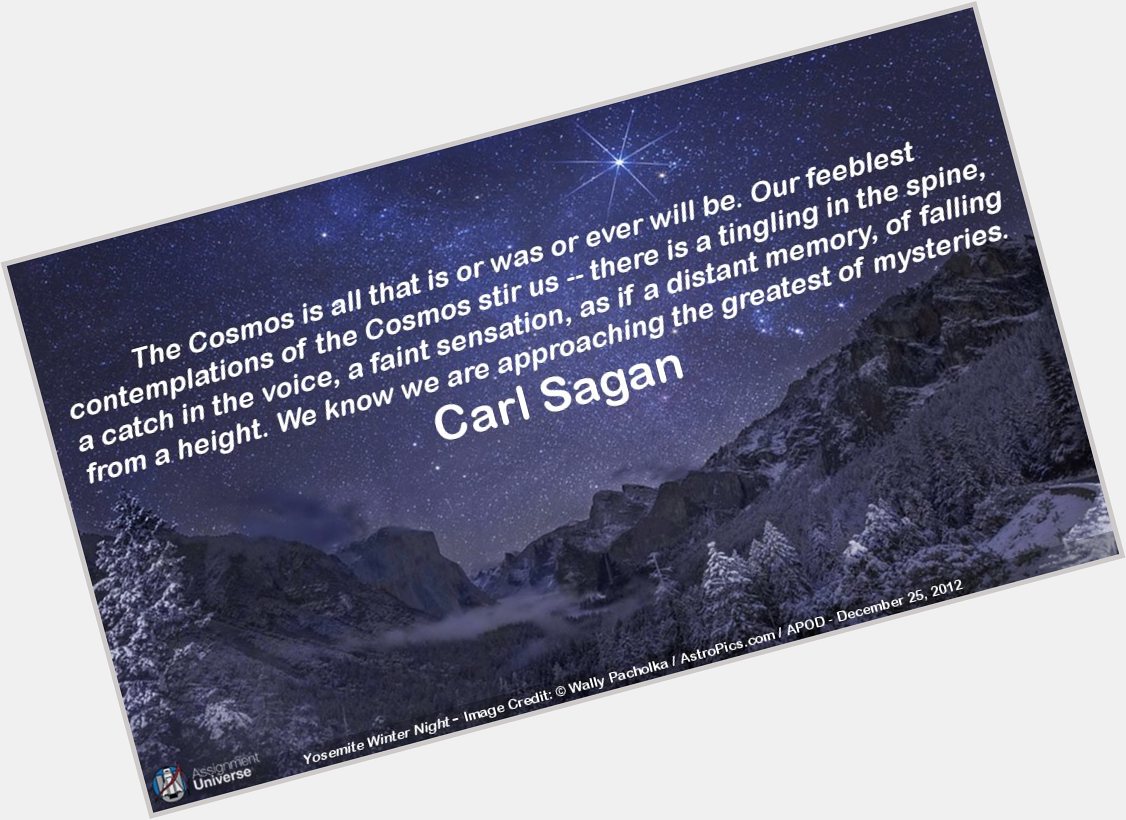 Happy Birthday Carl Sagan!    
