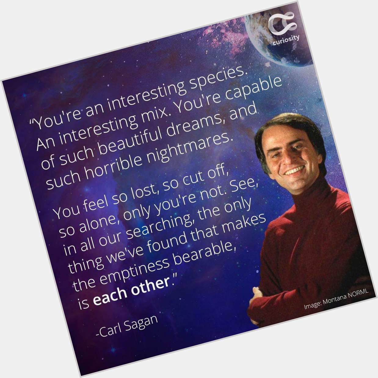 Happy birthday Carl Sagan! 