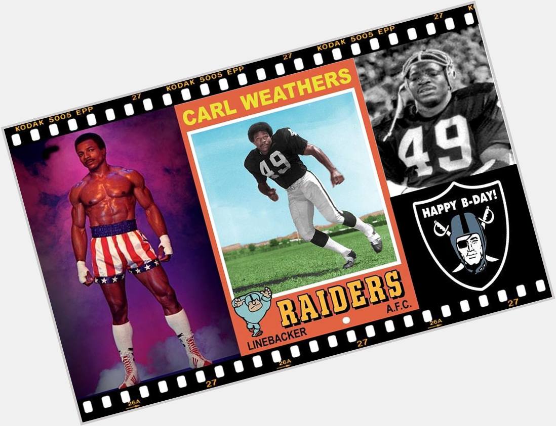 Happy birthday to former LB, Carl Weathers, January 14, 1948. 