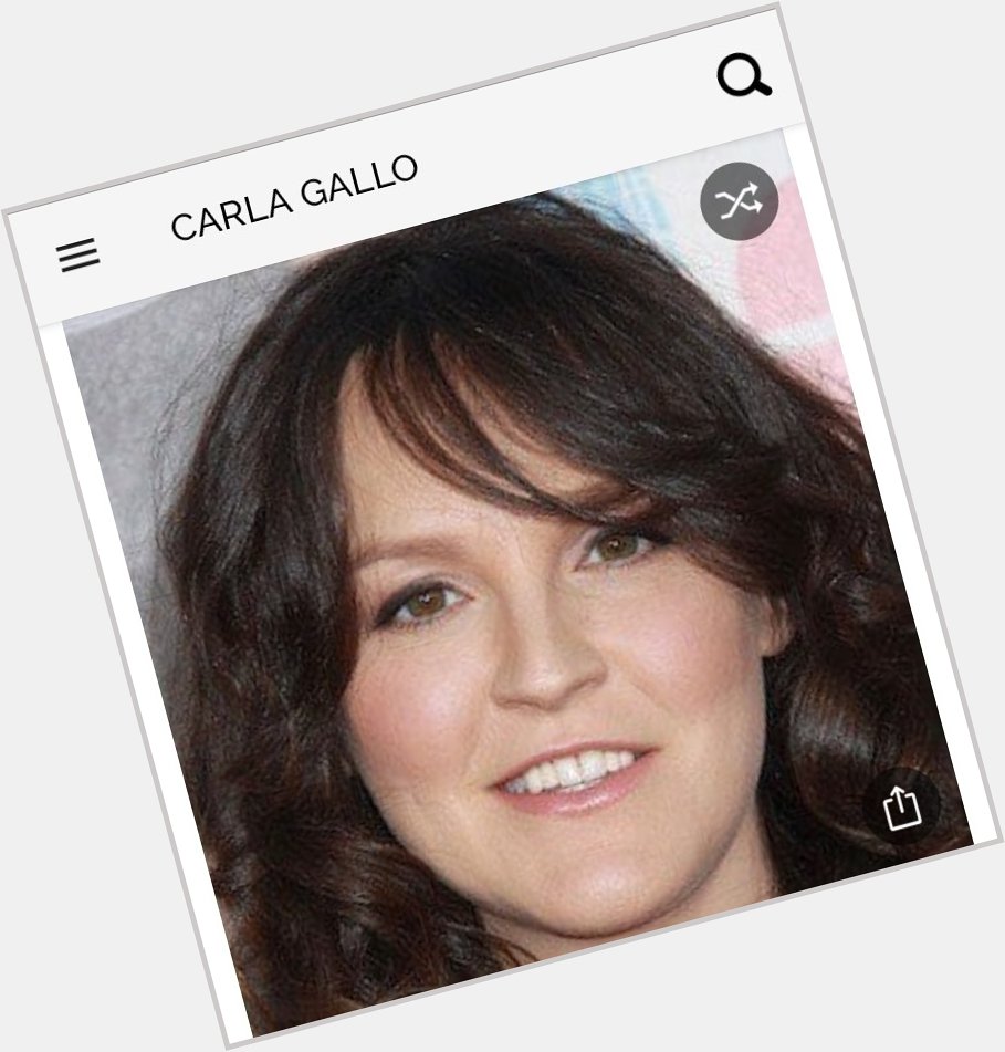 Happy birthday to this great actress. Happy birthday to Carla Gallo 