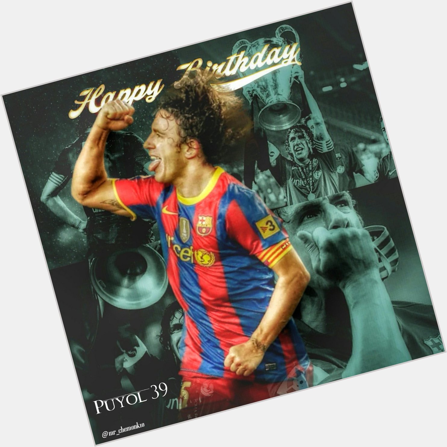  Happy Birthday Carles Puyol yang ke 39 tahun. Happy Birthday Captain! 