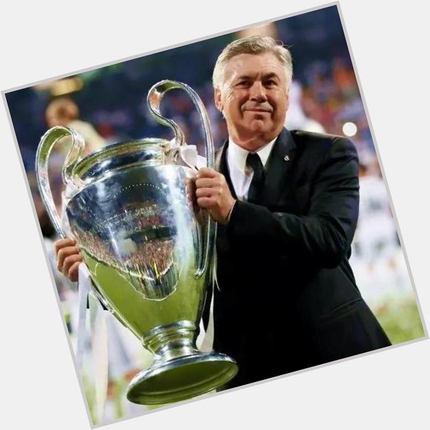 Carlo Ancelotti: 5 UCL Trophies (64 tahun)
FC Barcelona: 5 UCL Trophies (116 tahun)

Happy birthday Mister ! 
