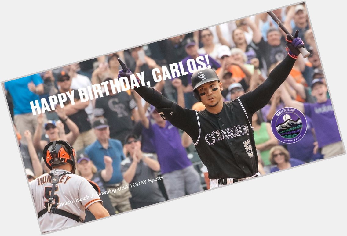 Happy 32nd birthday to OF Carlos Gonzalez 