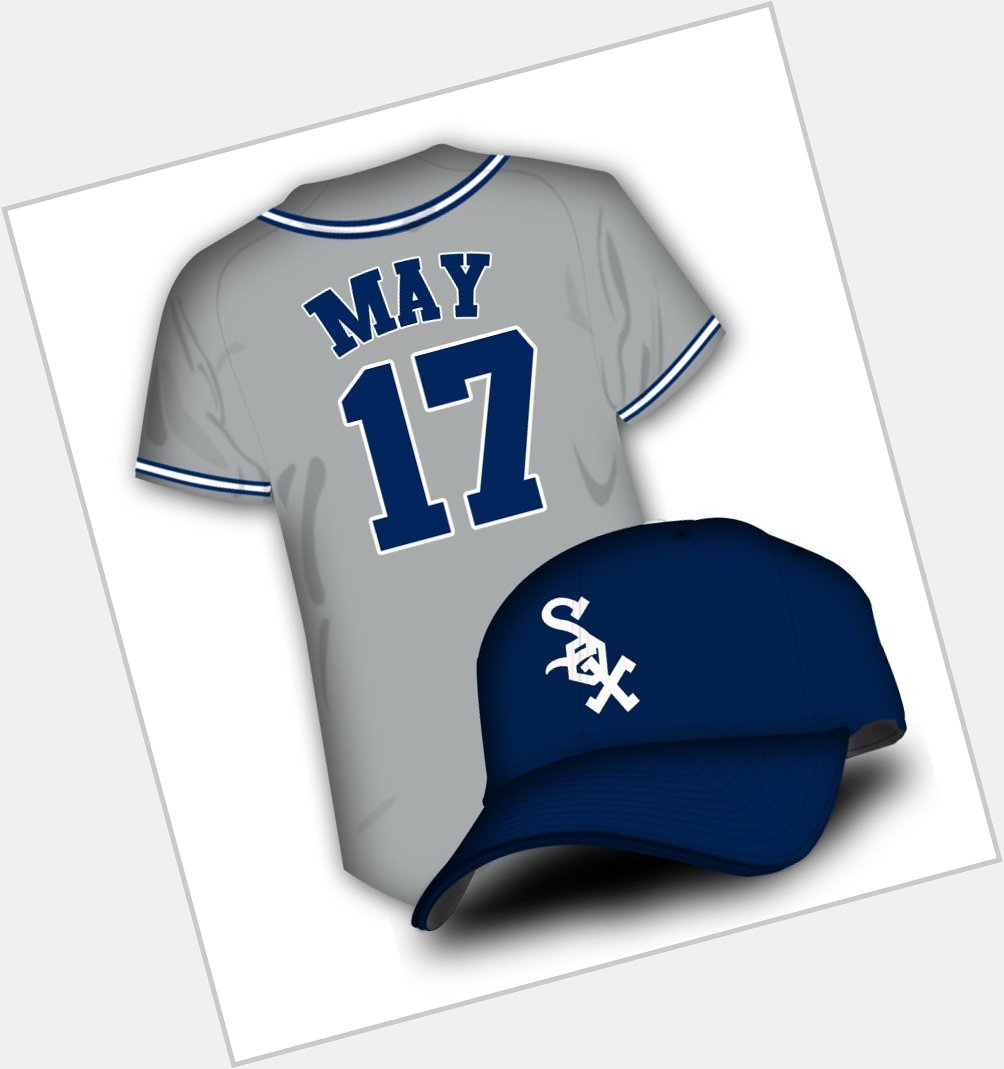 Happy Birthday Carlos May. Born on May 17 and back of his uniform......

\"M A Y

   1   7\" 