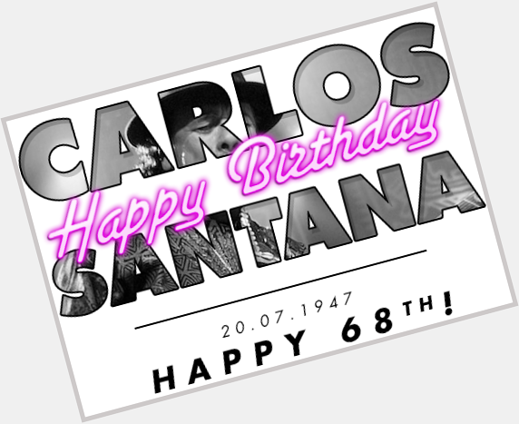 Happy Birthday Carlos Santana - 68 today! Shop his gear now -  