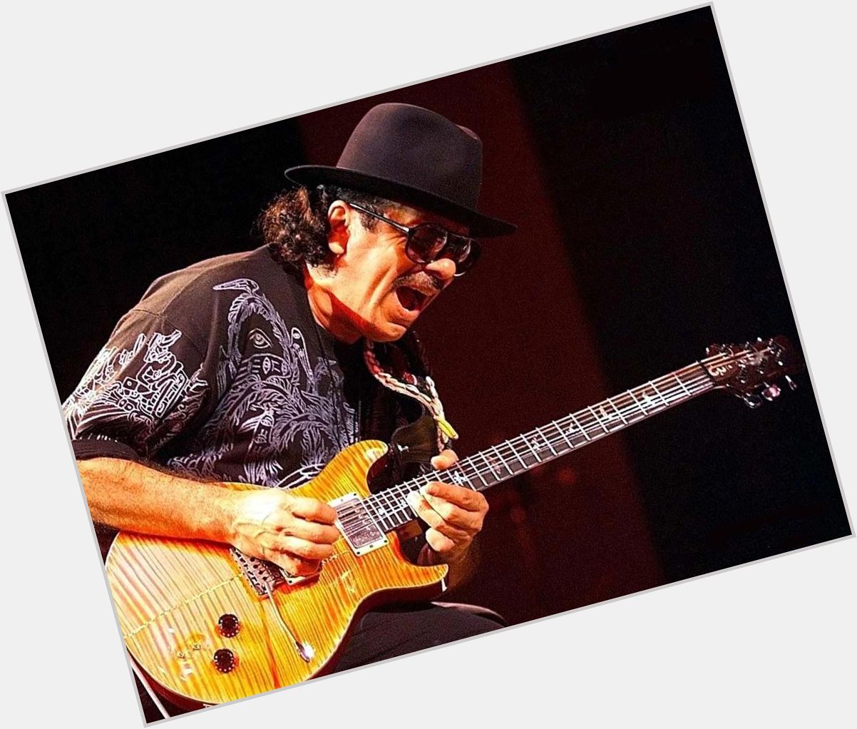 Happy birthday to guitar legend Carlos Santana. Thanks for the music   