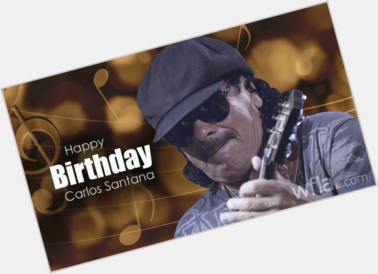 Happy 73rd birthday to guitar legend Carlos Santana!  