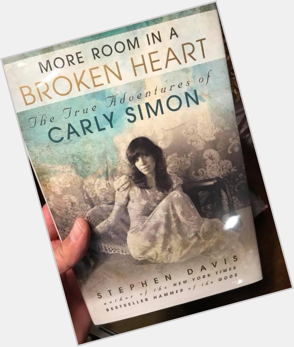 A Birthday and a Book. 

Happy Birthday, Carly Simon. 
