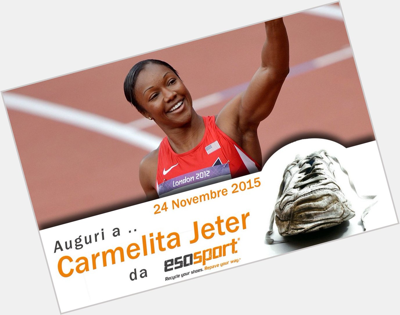 Auguri da a per il suo compleanno! Happy birthday Carmelita Jeter! 