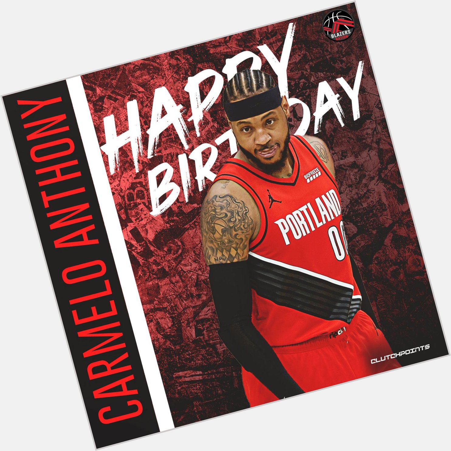 Join Blazers nation in greeting the legendary Carmelo Anthony a happy 37th birthday 