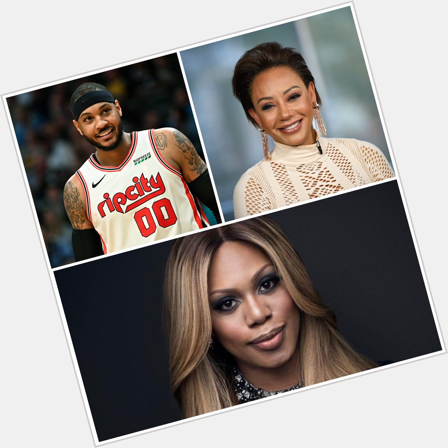 Happy Birthday to Carmelo Anthony, Mel B, and Laverne Cox! 