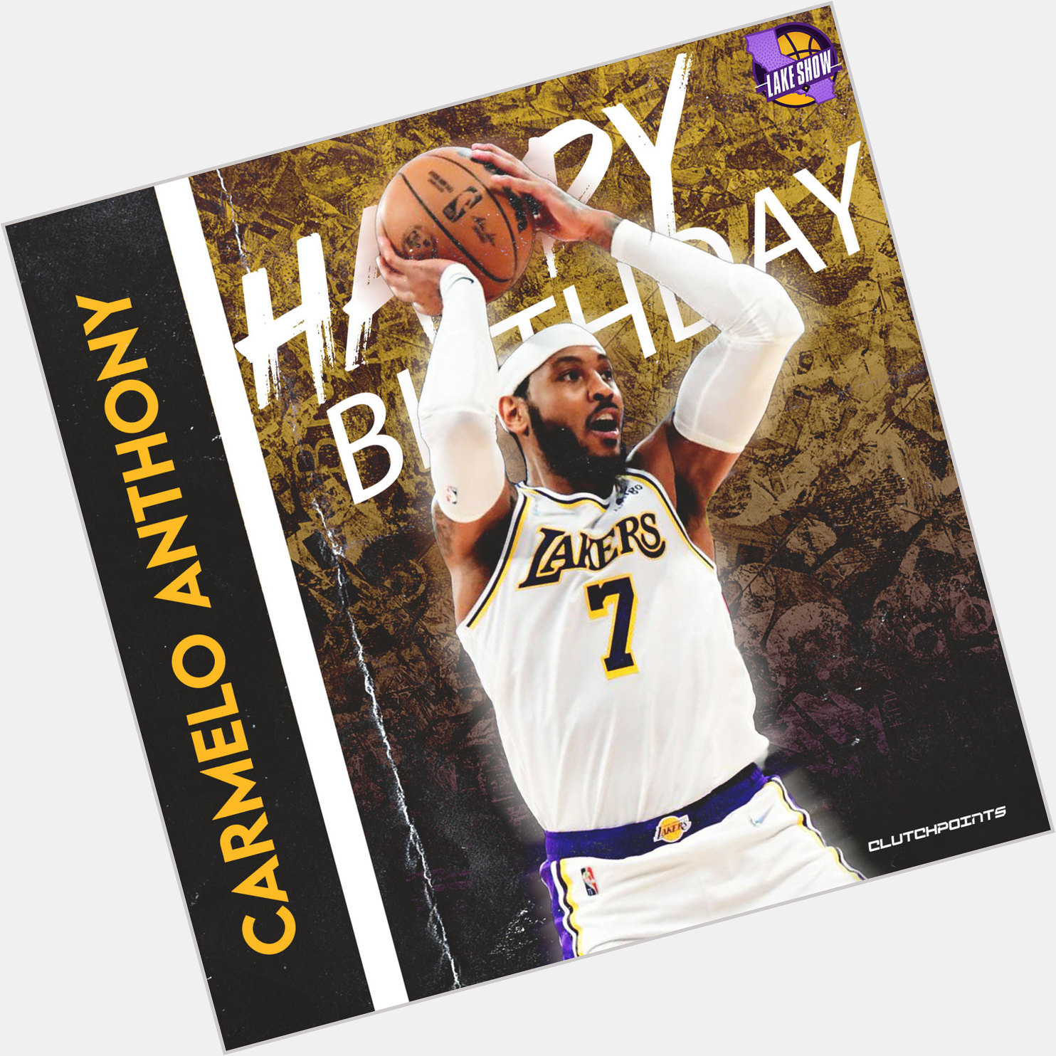 Lakers Nation! Let us all greet Carmelo Anthony a happy birthday! 