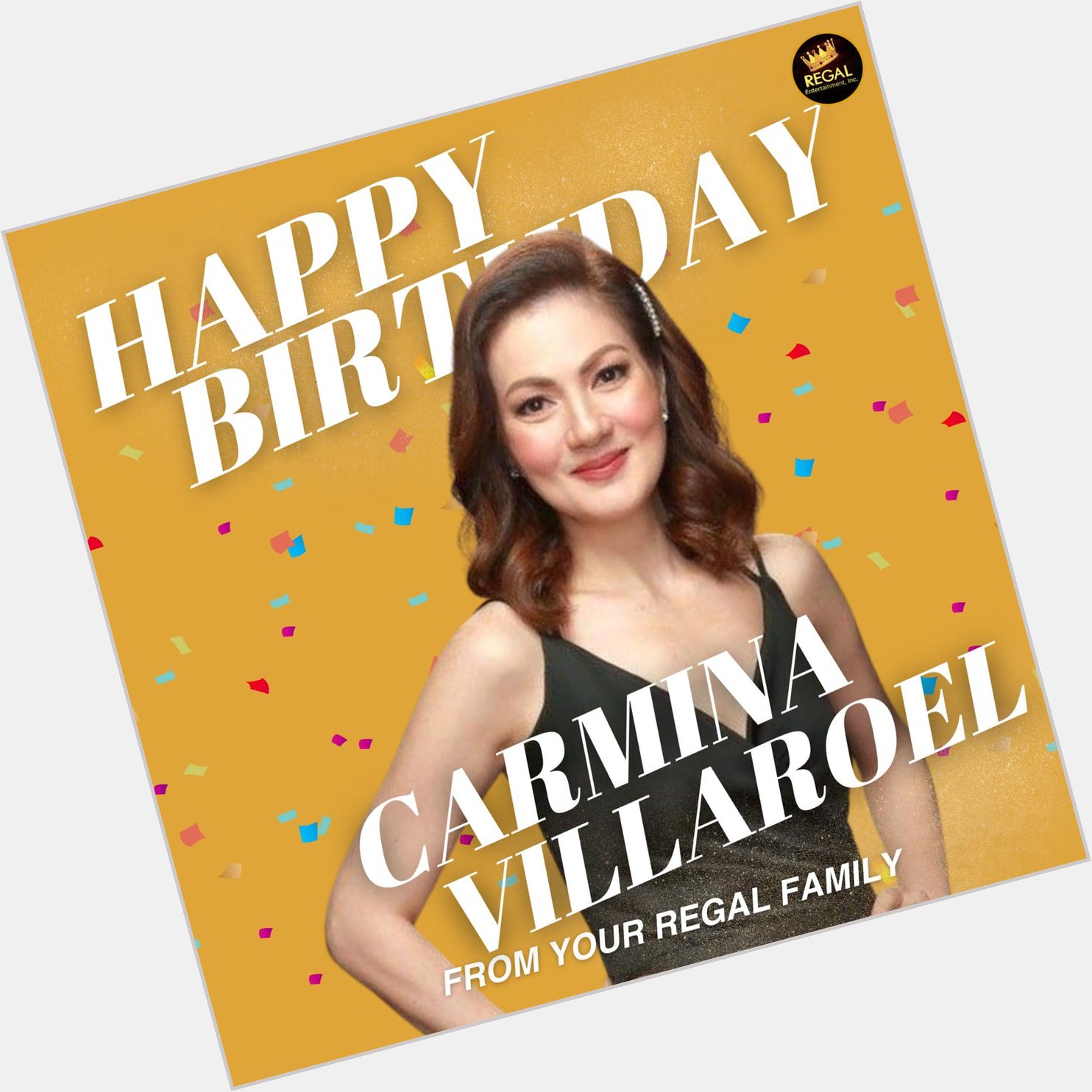 Happy Birthday Carmina Villaroel! We wish you all the best in life! From your Regal Family!  