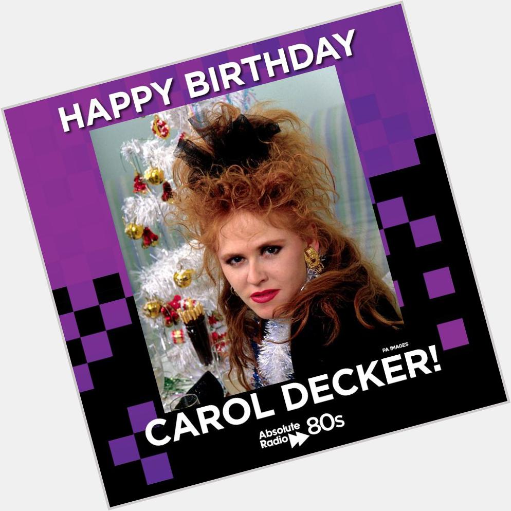 Happy birthday to our good friend Carol Decker of T\Pau! 