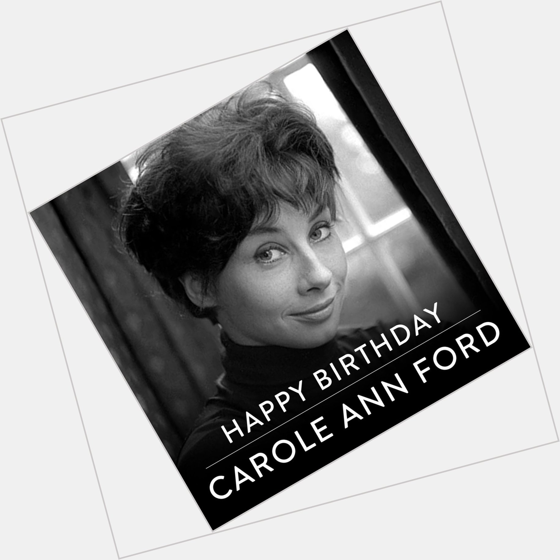 A very Happy Birthday to the first companion - Carole Ann Ford  