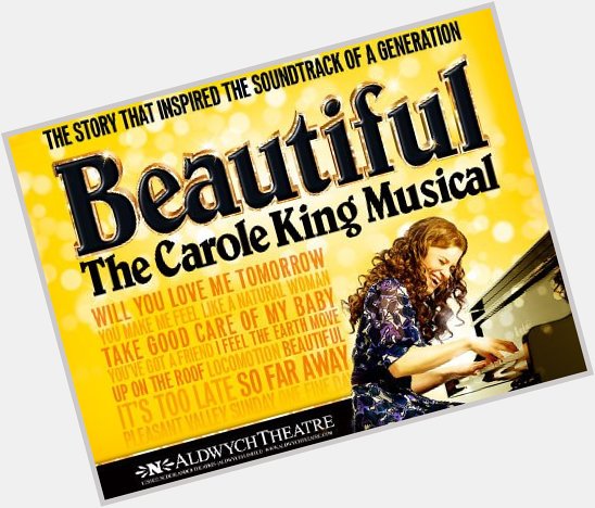 We\re so excited to see Beautiful the musical tonight... Happy birthday   