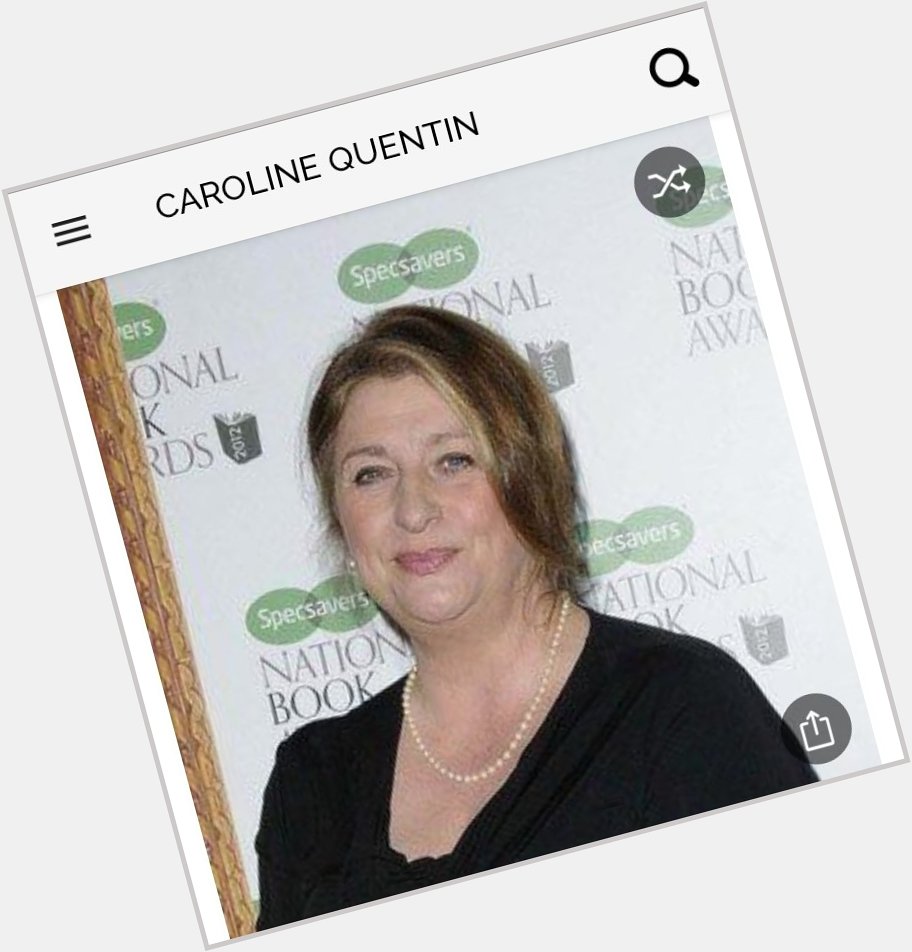 Happy birthday to this great actress.  Happy birthday to Caroline Quentin 