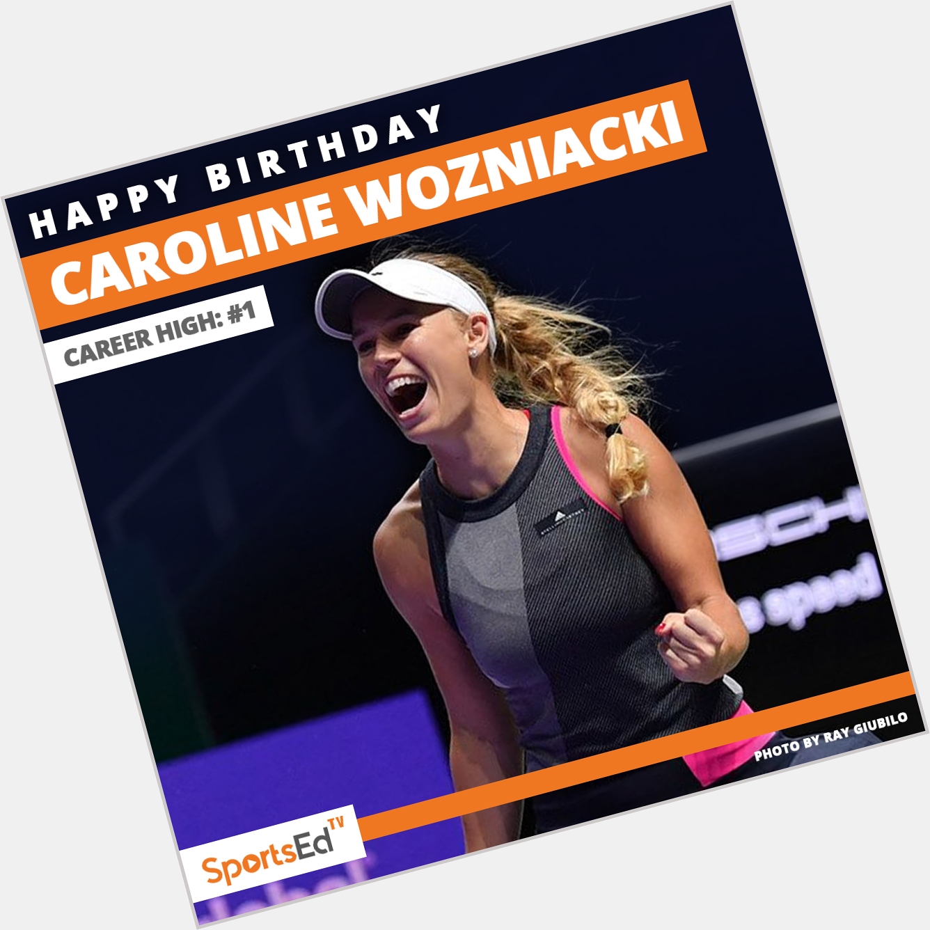 Happy birthday to the former World No. 1 player, Caroline Wozniacki.   