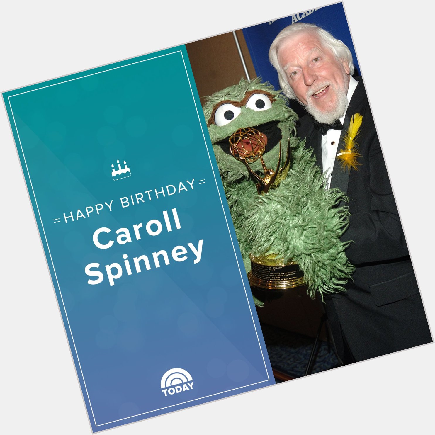 Happy birthday to the man behind Big Bird and Oscar the Grouch, Caroll Spinney! 