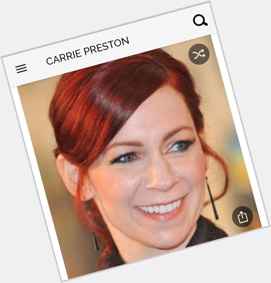 Happy birthday to this great actress. Happy birthday to Carrie Preston 