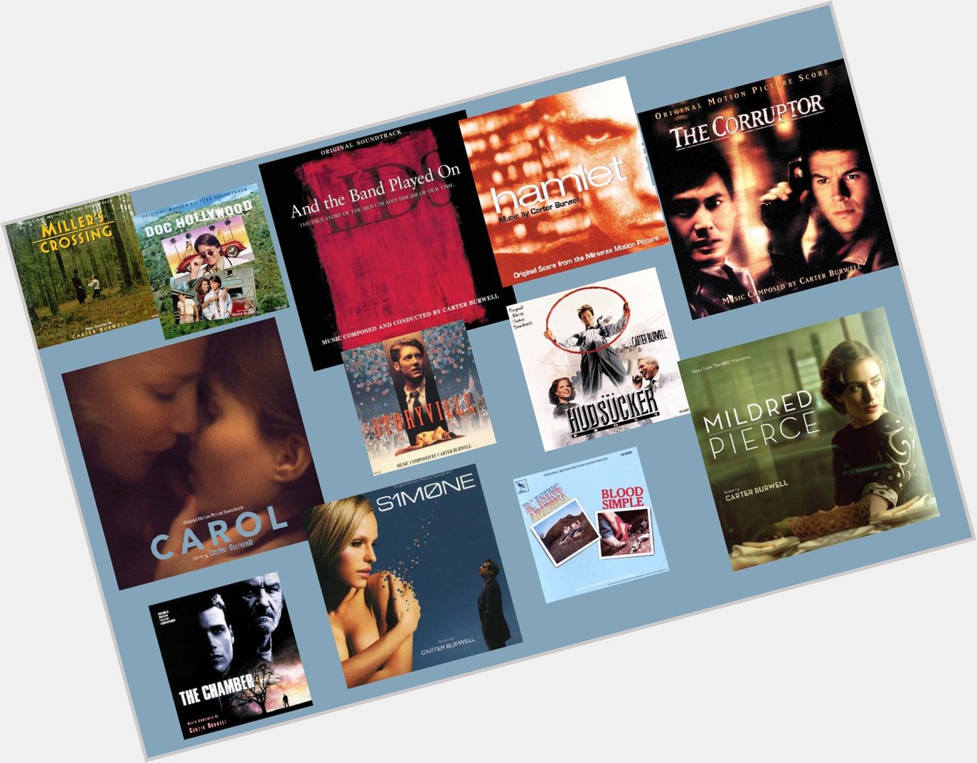 Happy Birthday Carter Burwell - We re excited to release your Carol Soundtrack this week!  