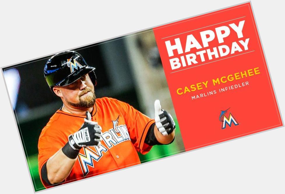 Marlins : Happy birthday to infielder, Casey McGehee!  
