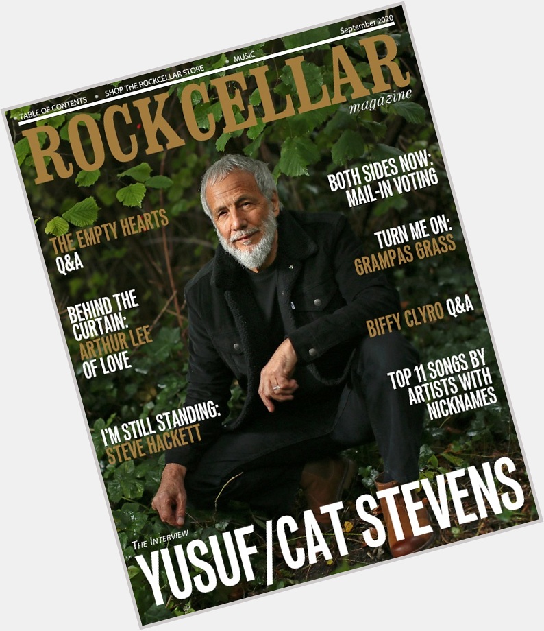 Happy Birthday to Yusuf / Cat Stevens!
Our interview:   