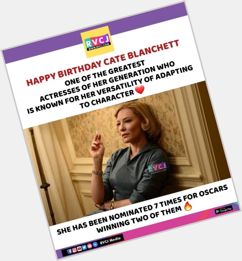 Happy Birthday Cate Blanchett       