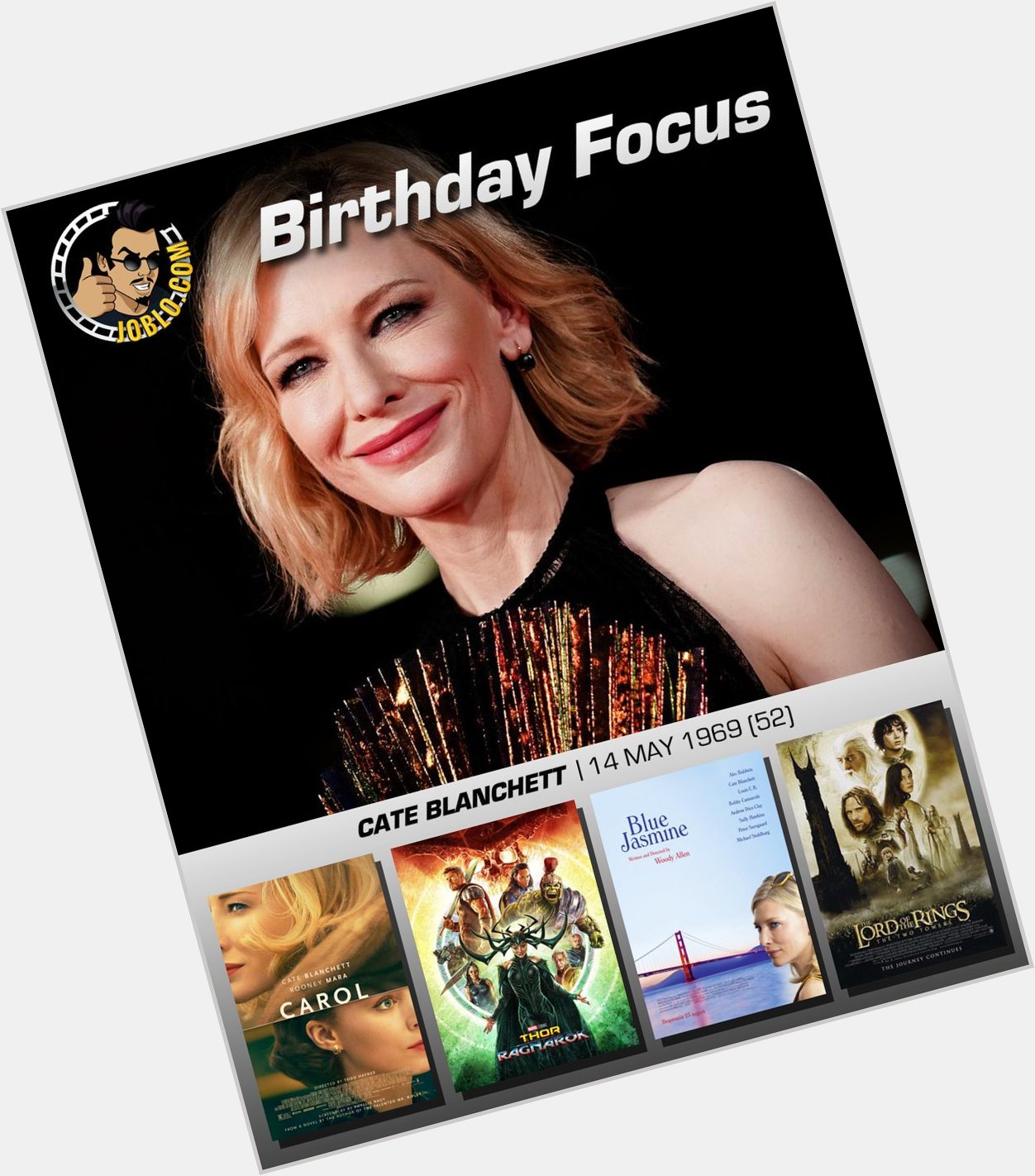 Wishing a very happy 52nd birthday to the great Cate Blanchett! 