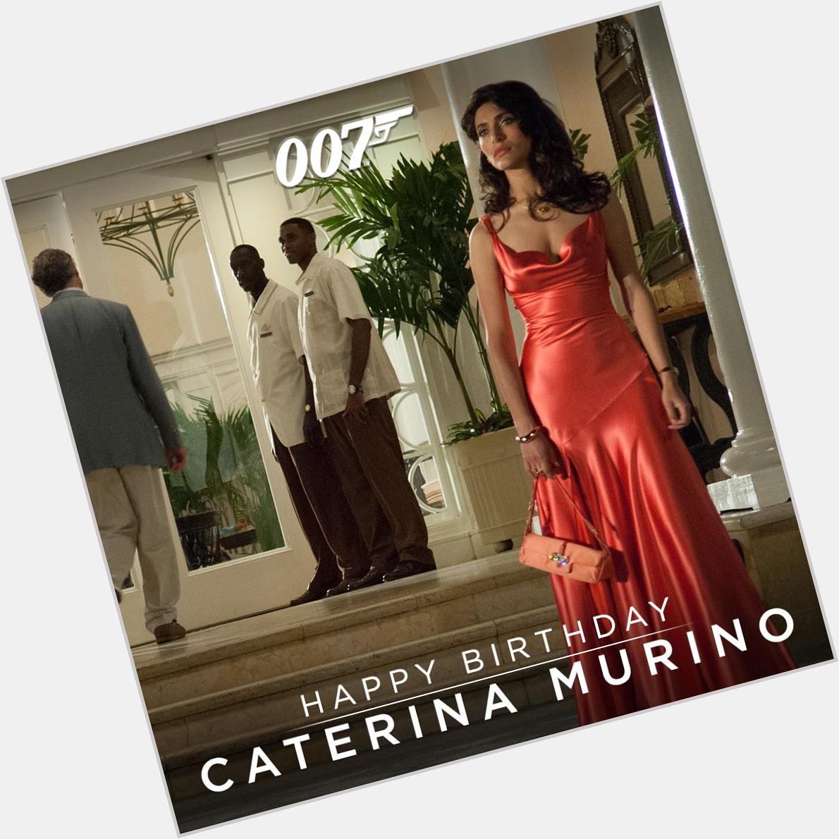 \" Happy birthday to Caterina Murino who played Solange in CASINO ROYALE (2006)  this woman is so beautiful...
