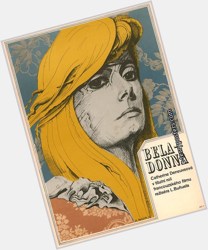 Happy birthday  Catherine Here on a Czech film poster by K.Machálek (to amazing Belle de Jour) 
