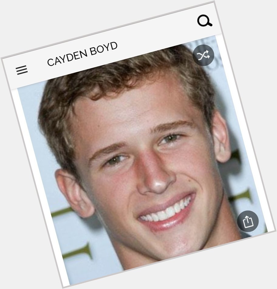 Happy birthday to this great actor.  Happy birthday to Cayden Boyd 