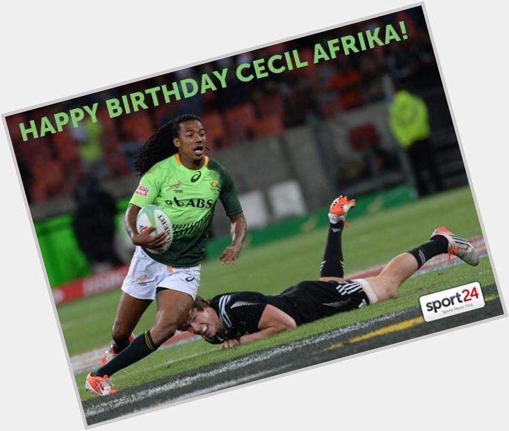 A very Happy Birthday to star Cecil Afrika! 